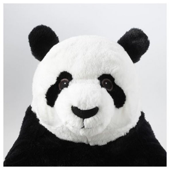 Peluş Oyuncak Panda 47 Cm MeridyenDukkan Çocuk Oyuncak Siyah-Beyaz Yumuşak Panda - 3