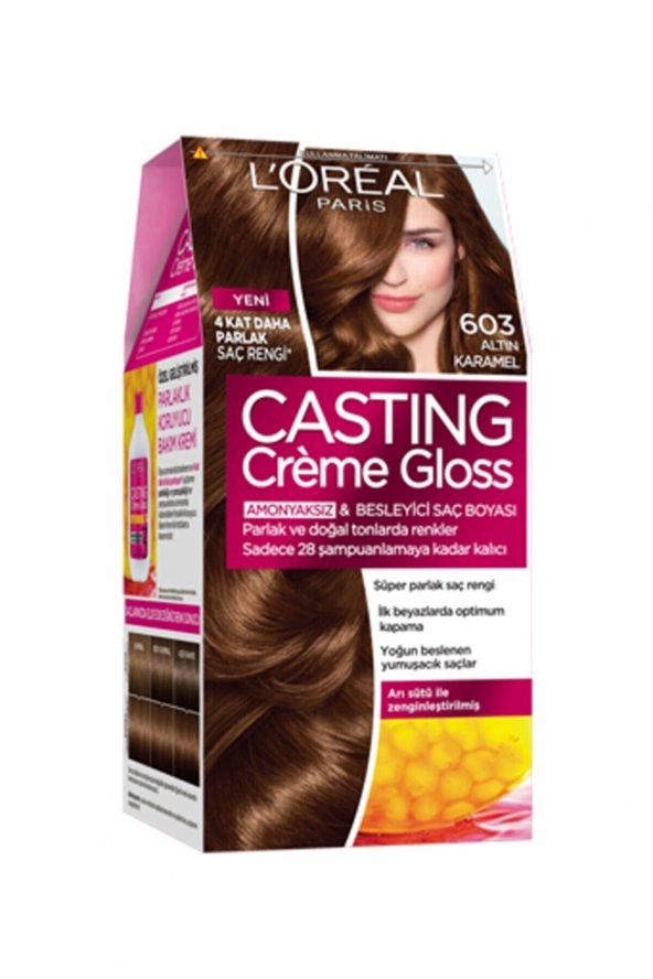 Loreal Casting Creme Gloss 603 Altın Karamel Saç Boyası ürün görseli 1