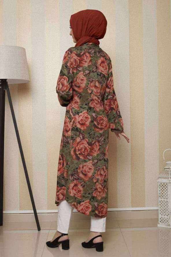 Moda Twins Desenli Tunik - 4