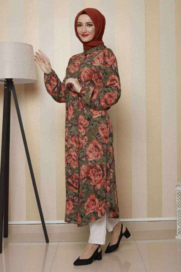 Moda Twins Desenli Tunik - 2