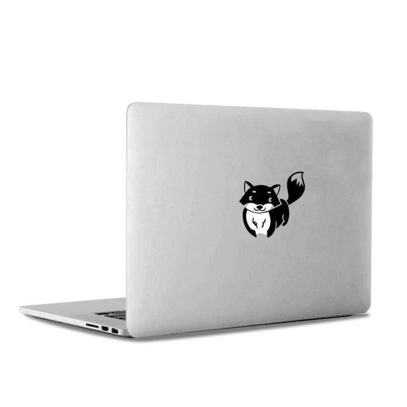 Sevimli Tilki Apple Macbook, Pro Sticker Etiket Dekoratif Bilgisyar Çıkartması