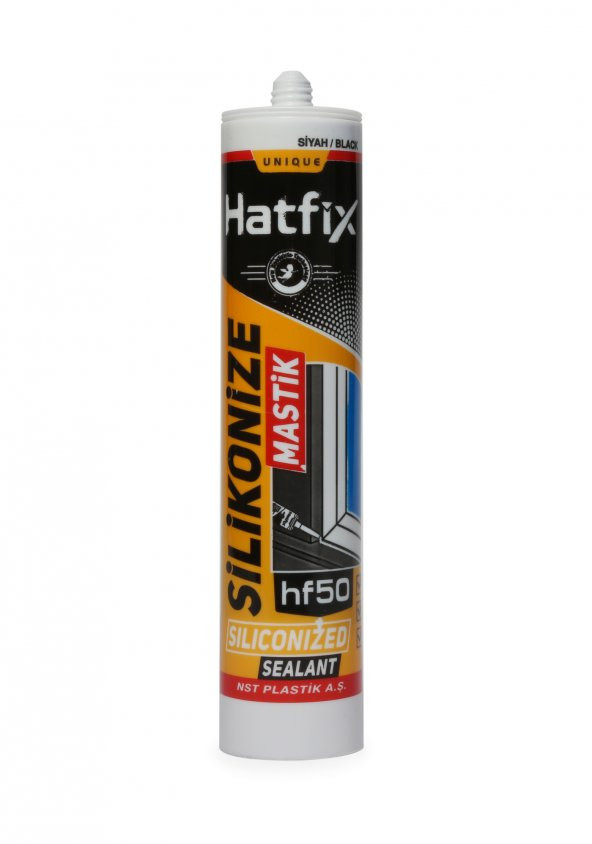 Hatfix Silikonize Mastik Siyah 2 Adet 500Gr - 2