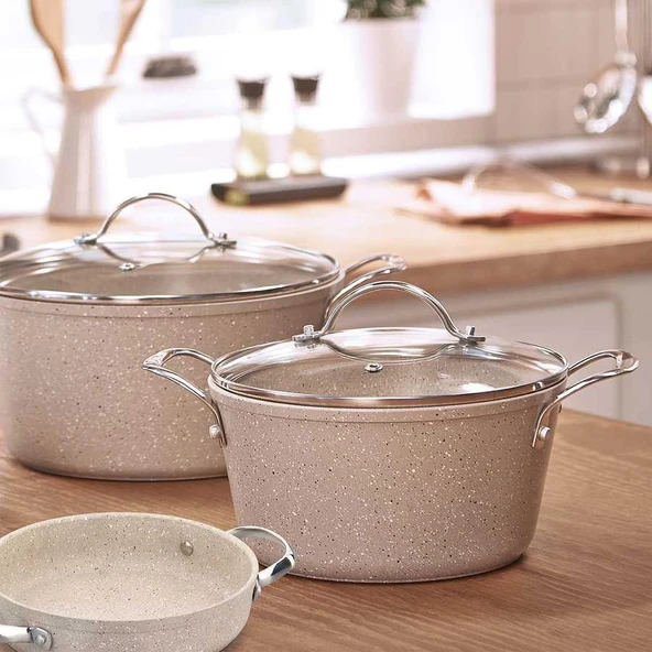 Korkmaz A1264 Granita Kısa Granit Tencere 28 Cm - 2