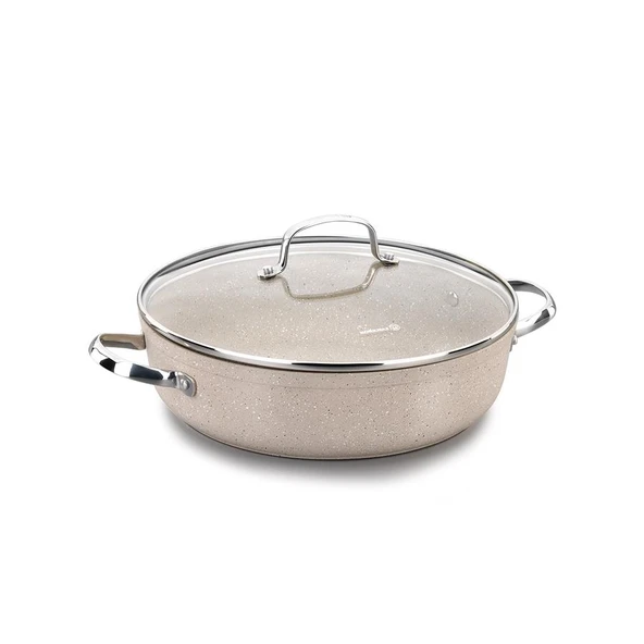 Korkmaz A1264 Granita Kısa Granit Tencere 28 Cm