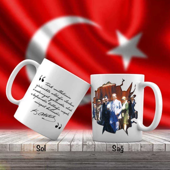Haydarpaşa Garı -Sivil Mustafa Kemal Atatürk - Atatürk'ün Sözleri -Kupa Bardak