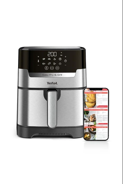 Tefal EY505D15 Easy Fry Grill Precision + Yağsız Fritöz Airfryer, Hava ile Kızartma & Izgara