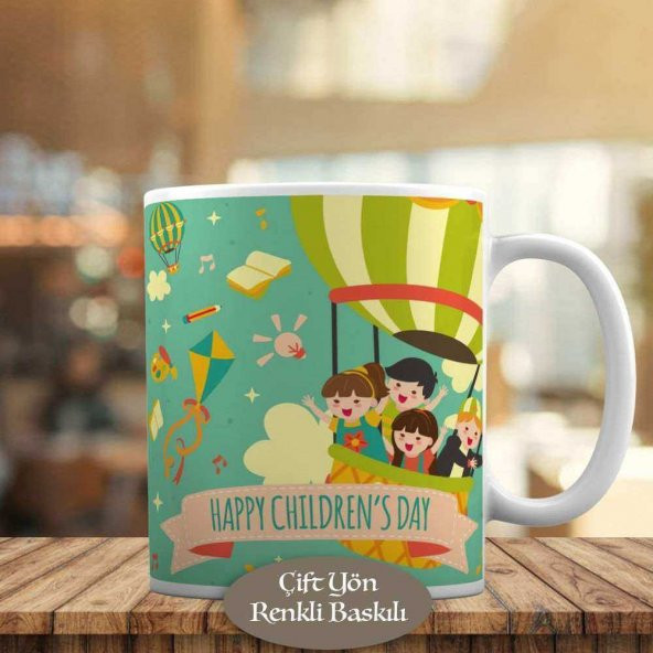 Happy Children's Day Yazılı Kupa Bardak Hediyelik-23-2147965480