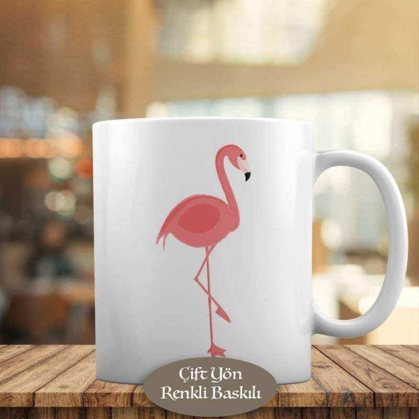 Pembe Tatlı Flamingo Kupa Bardak Hediyelik-53876-60011
