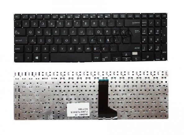 Asus P550cc-XO833D Notebook Klavye, Tuş Takımı, Siyah TR