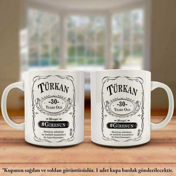 Viski Markası Etiket Espirili Tasarım Baskılı Kupa Bardak-201548