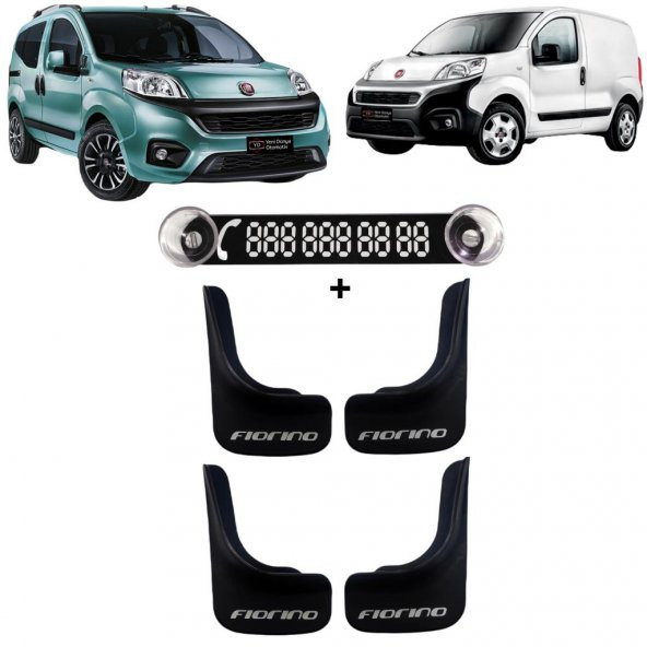 Fiat Fiorino Uyumlu 4lü Paçalık Çamurluk Seti + Numaratör Tel No Numaralık BDN0003