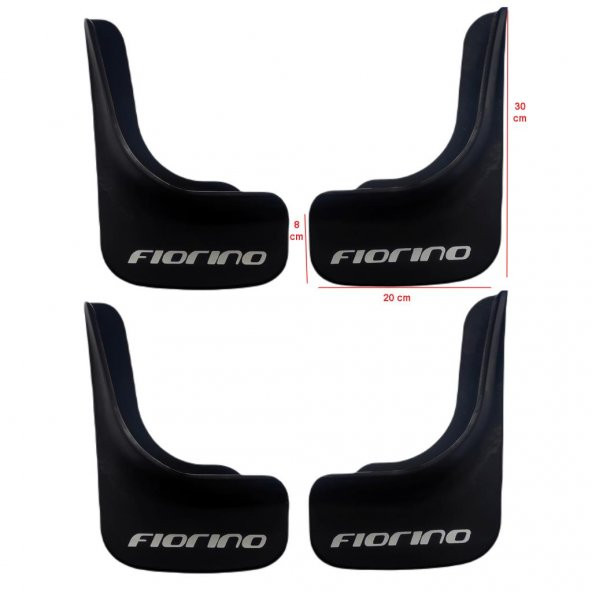 Fiat Fiorino Uyumlu 4lü Paçalık Çamurluk Seti + Numaratör Tel No Numaralık BDN0003 - 3