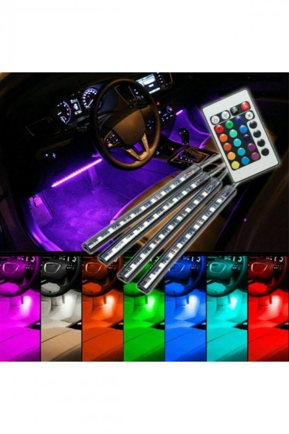 Ford Escort Sese Duyarlı Ayak Altı Led Aydınlatma Rgb - 5
