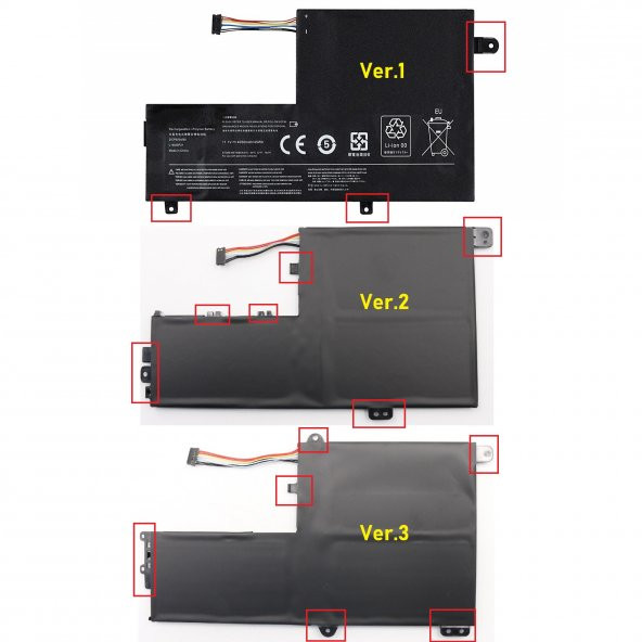 Lenovo ideaPad 520S-14IKB (Type 80X2, 81BL) Notebook Bataryası- 3 Cell(Ver.1)