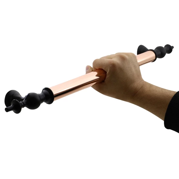 Osmanlı Sürgülü Kapı Çekme Kolu Tutma Kulpu Kulbu Çelik Dış Kapı Tutamağı Kol Bakır Siyah 40 Cm - 2