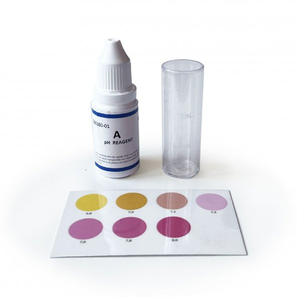 ChemBio PH Test Kiti 6.8-8.2 Kolorimetrik 100 Test Su Havuz Akvaryum PH Ölçer - 2