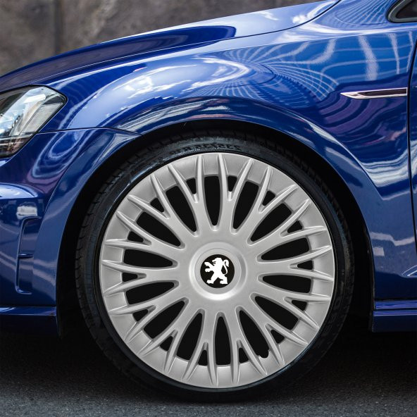Peugeot 307 15 Inç Uyumlu Jant Kapağı 4lü Takım Gri 3415