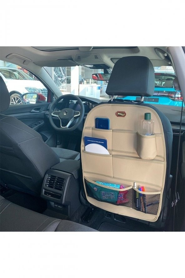 Rover 620 Uyumlu Lüks Deri Oto Koltuk Düzenleyici 1 Adet Bej - 1