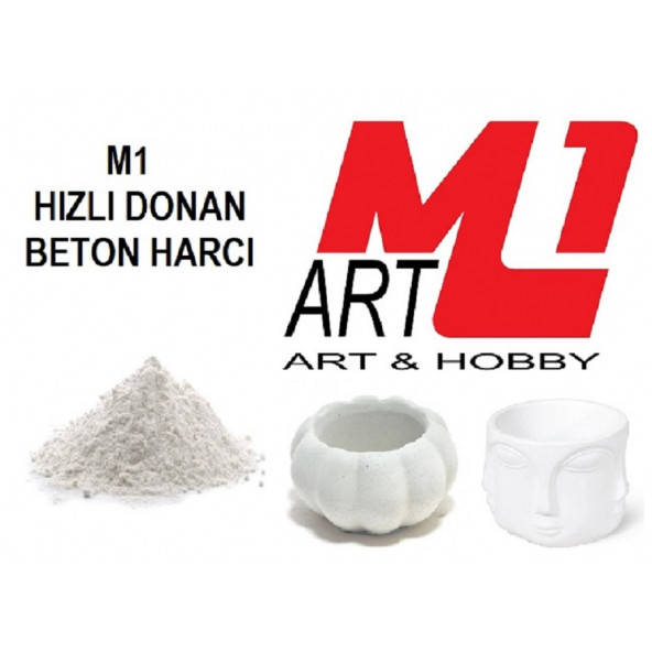 M1 ART HIZLI DONAN BETON HARCI BEYAZ 1 kg