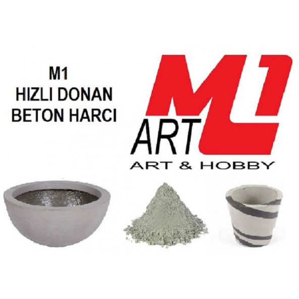 M1 ART HIZLI DONAN BETON HARCI GRİ 1. kg