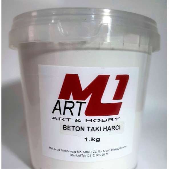 M1 ART Beton Takı Harcı BEYAZ 1.kg