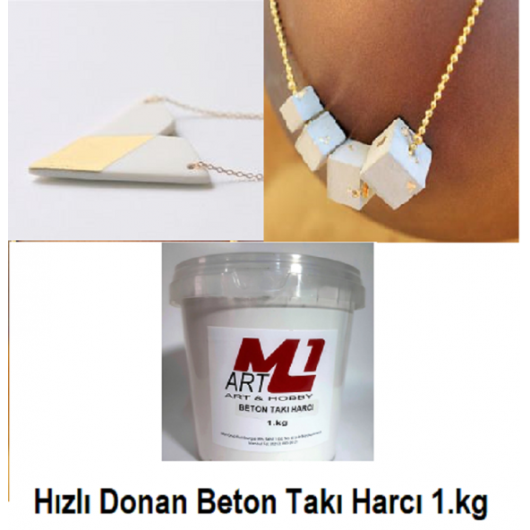 M1 ART Beton Takı Harcı BEYAZ 1.kg - 4