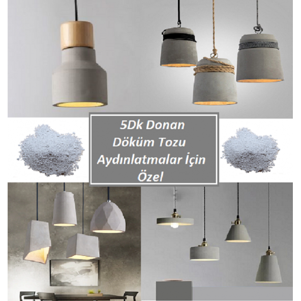 M1 ART 5 Dakika'da Donan beton Döküm Tozu 1,Kg - AYDINLATMALAR İÇİN ÖZEL