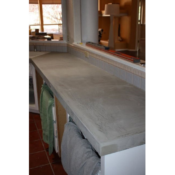 M1 ART PRO 5 Dakika'da Donan beton Döküm Tozu 1,Kg-MUTFAK TEZGAHI-LAVABO-BETON MASA YAPIMI İÇİN ÖZEL - 3