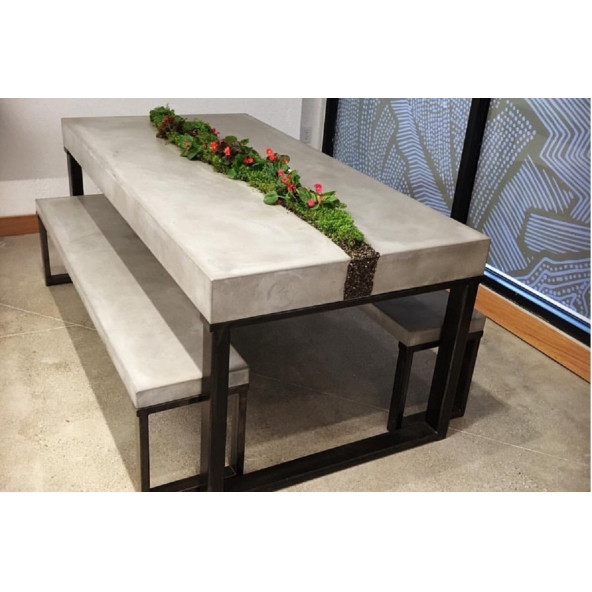 M1 ART PRO 5 Dakika'da Donan beton Döküm Tozu 1,Kg-MUTFAK TEZGAHI-LAVABO-BETON MASA YAPIMI İÇİN ÖZEL - 5