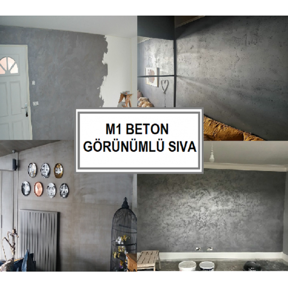 M1 ART BETON GÖRÜNÜMLÜ SIVA GRİ 1 KG