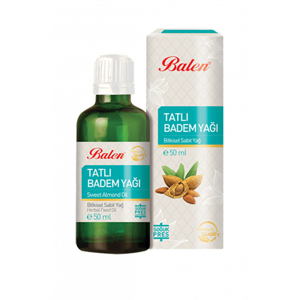 Balen Tatlı Badem Yağı 50 ML Soğuk Pres Badem Yağı