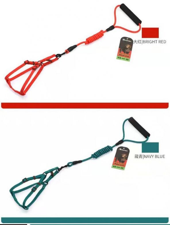 ANS 2000 Karışık Renk Fitil Gezdirmeli 1-7Kg Köpek Göğüs Tasması 0,6mm