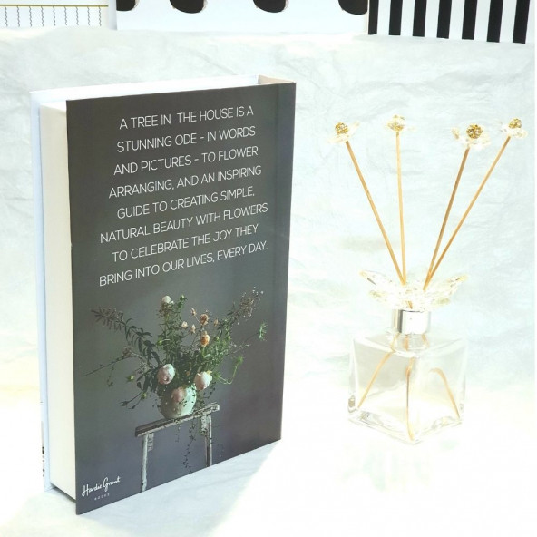 A Tree In The House, Openable Decorative Book Box, Fashion Fake Books, Home Decoration, Grey - 5