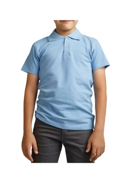 Polo Yaka Çocuk Tişört - Kısa - ÖZ - 6