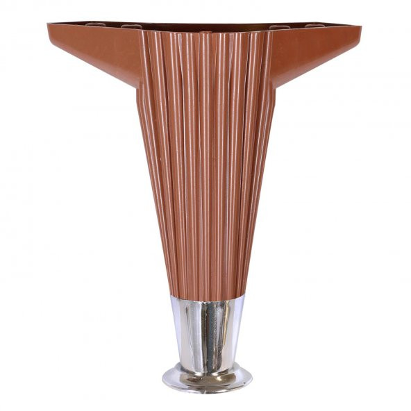 Mobilya Kanepe Koltuk Ünite Sehpa Ayağı 17cm Baza Ayak Kahverengi