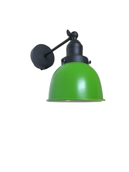 Rsylight Retro Metal Dekoratif Rustik Akrobatik Yeşil Mafsallı Duvar Aplik - 2