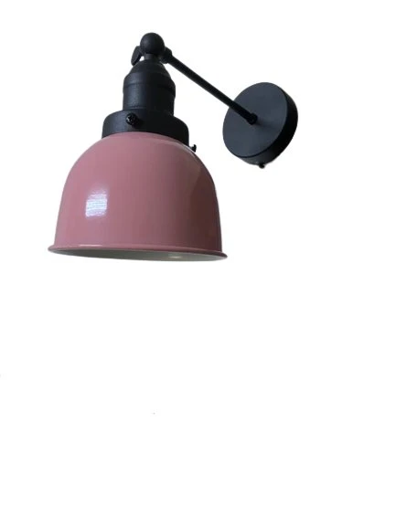 Rsylight Retro Metal Dekoratif Rustik Pembe Mafsallı Duvar Aplik - 2