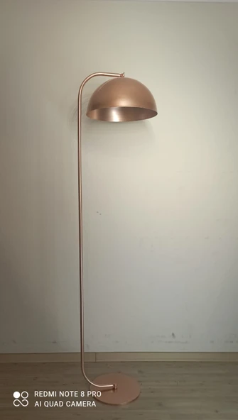 Rys Retro Metal Dekoratif Rustik Mafsallı Bakır Rustik Köşe Lambası Başlık Çap:40 cm - Resim 2