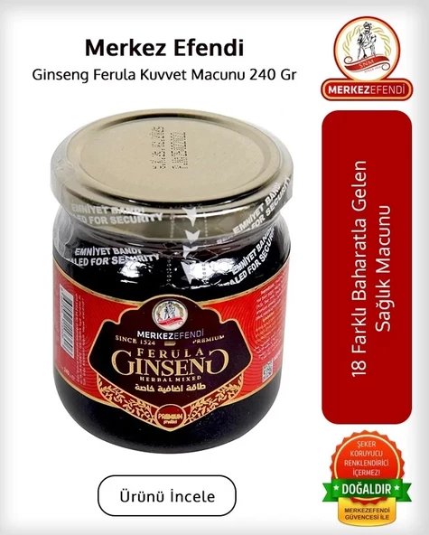 Merkez Efendi Ginseng Ferula Macunu 240 Gr