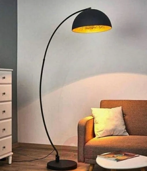 Retro Metal Dekoratif Siyah Köşe Lambası 40 cm ürün görseli