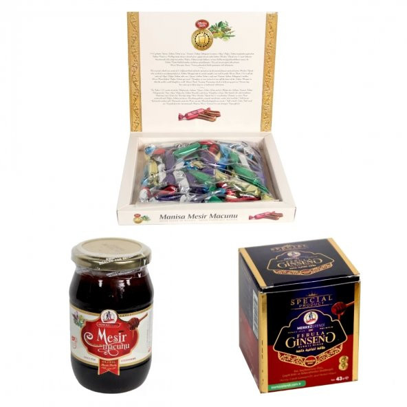 Mesir Macunu Aile Seti 450 Gr Klasik-Hediyelik Macun 195Gr ve 43Gr  Macun 3 Ürün Birden - 2