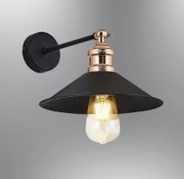 Retro Mafsalı Aplik 23cm Rustik Aplik Metal Aplik
