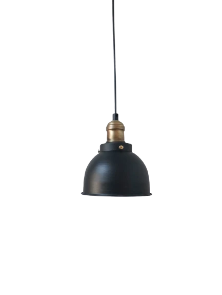 Retro Metal Dekoratif Tekli Siyah Rustik Sarkıt Avize ürün görseli