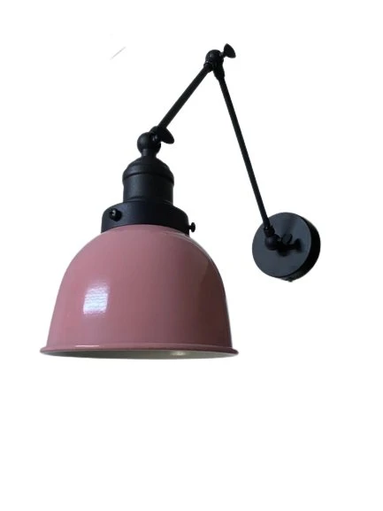 Rsylight Retro Metal Dekoratif Akrobatik Rustik Pembe Mafsallı Duvar Aplik - Resim 2