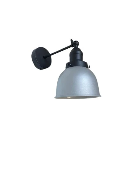 Rsylight Retro Metal Dekoratif Rustik Gri Mafsallı Duvar Aplik