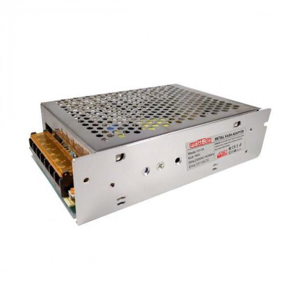 ADAPTÖR TRAFO 12V 10A METAL KASA WATTBOX