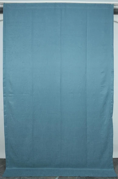 DOKUMA PETROL YEŞİLİ RENK (EKSTRAFOR BÜZGÜLÜ) TEK KANAT FON PERDE 150x260 CM ürün görseli