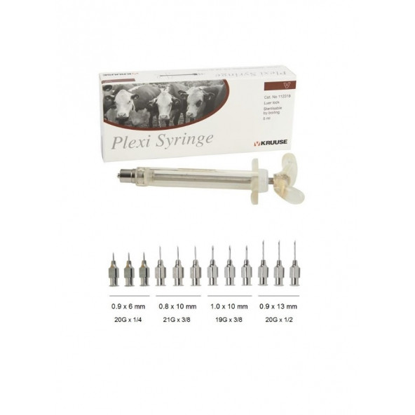 Kruuse 5 ml Mika Enjektör + Kanatlılar için 12'li Karışık İğne Seti No:1 - 2