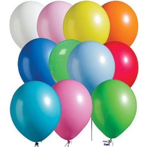 nistabolje Renkli Balon 75 Li Karışık Renk Parti Doğum Günü Kutlama Özel Günler