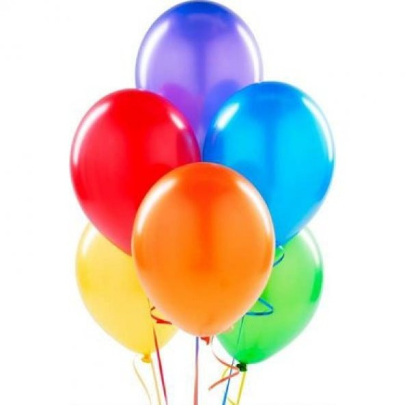 nistabolje Renkli Balon 50 Li Karışık Renk Parti Doğum Günü Kutlama Özel Günler